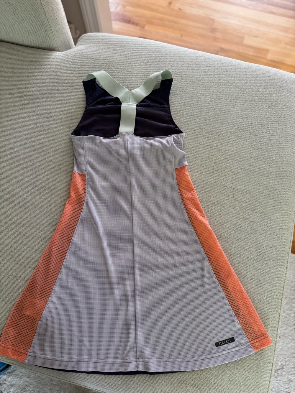 Adidas  Colorblock Tennis Dress in Lavender, Purple & Coral - Picture 3 of 4